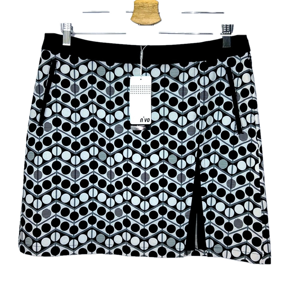 Nivo Golf Skort Black White NWT